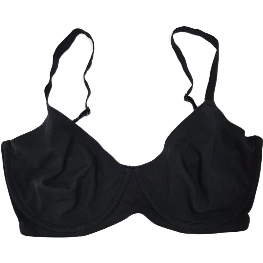 SKIMS 34DDD Onyx Black Fits Everybody Unlined Demi Underwire Bra